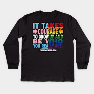 Be Who You Really Are Kids Long Sleeve T-Shirt